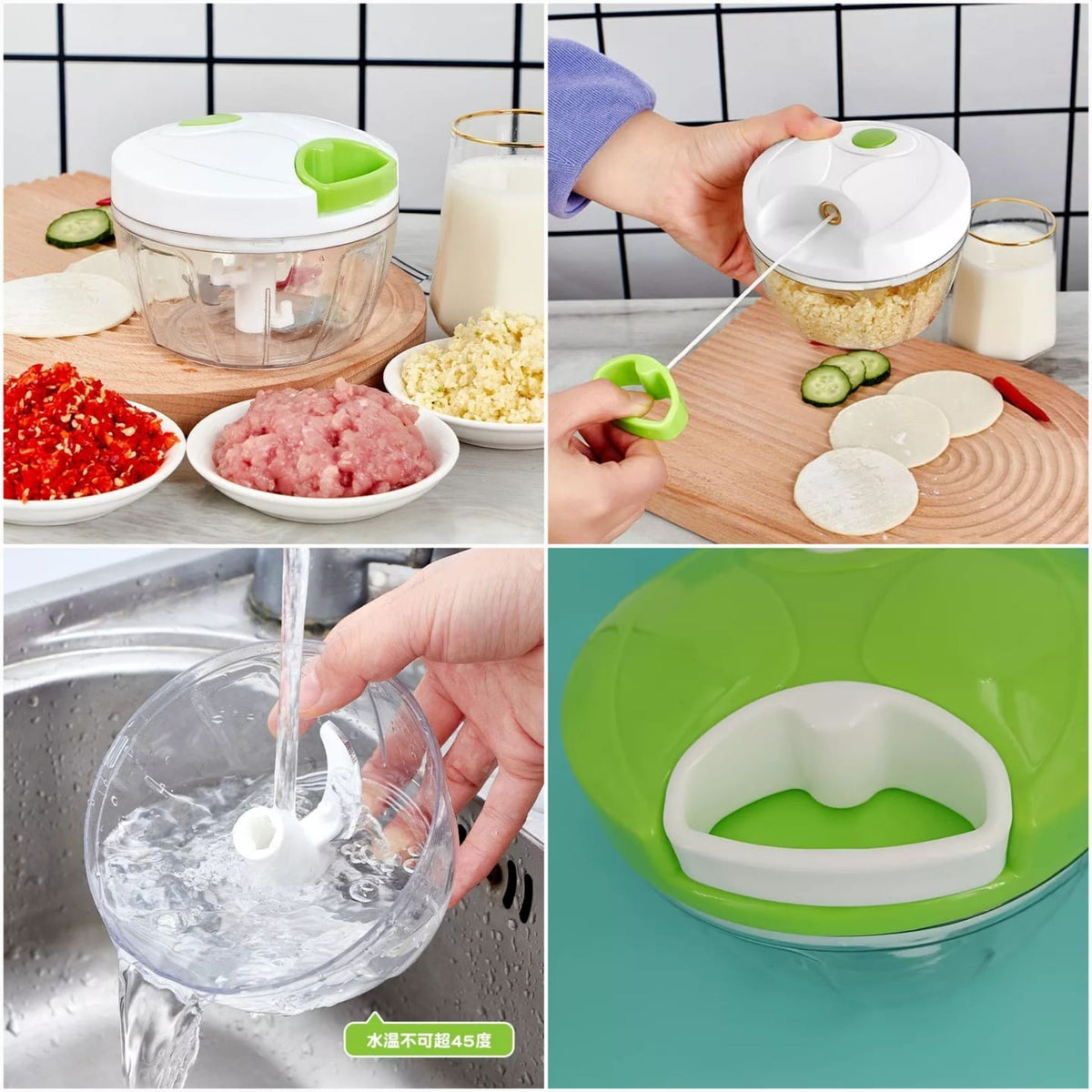 Best Quality Manual Spin Cutter For Kitchen Hand Pulled Chopper Grinder Slicer For Vegetables Fruits Onions Garlic And Salad Rs 391