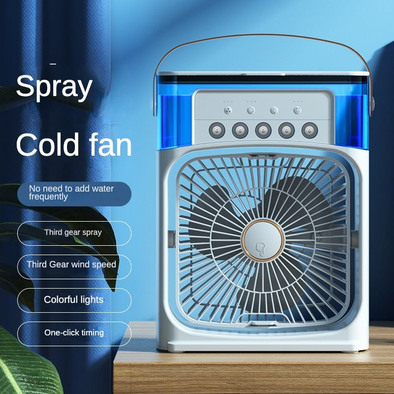 Mini Air Cooler Fan With Evaporative Cooling | Portable Household Air Conditioner 3 Speed | Random Colour