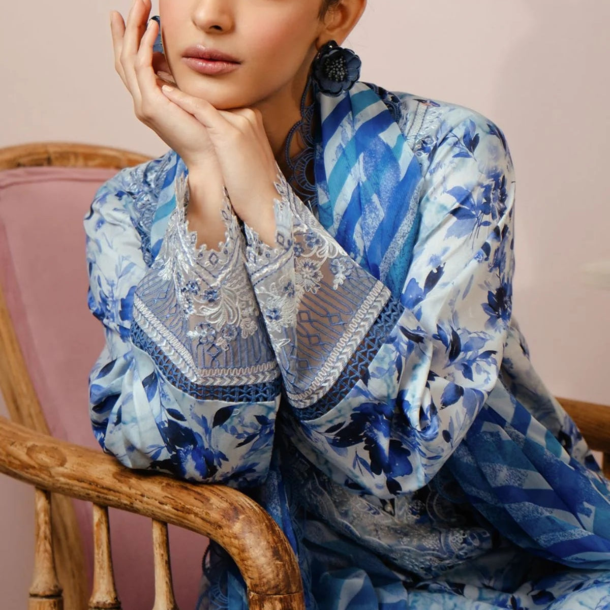 Elegant Embroidered Lawn 3 Piece Unstitched Suit with Chiffon Dupatta MBL-MPT-2907-B-26 – Summer Collection 2026