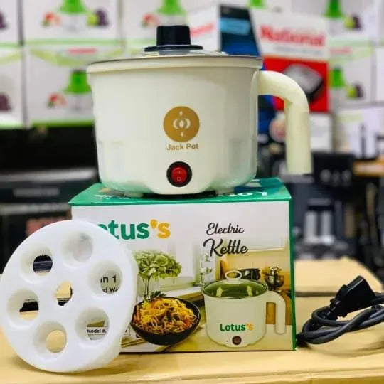 Electric kettle For Home Kitchen Food warmer Food Noodle Egg boiler Multifunction Pan Steam Cooking Machine 1.2 litter