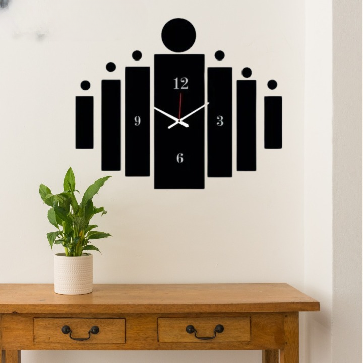 3d Tile Wall Clock | Wooden Tile Wall Clock Frame wall Art | Wall decoration /Small size and large side d/f price