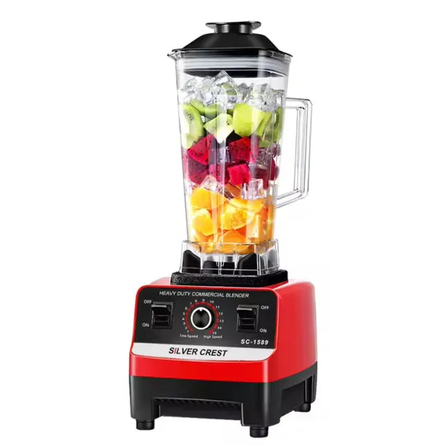 Silver Crest 2-in-1 Juicer Blender Machine - 2L Unbreakable Jug - Juicers and Fruit Extractors - 700ml Grinder Machine - Variable Speed Control - German Technology