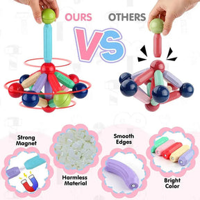 25-Piece Magnetic Building Blocks Set for Kids