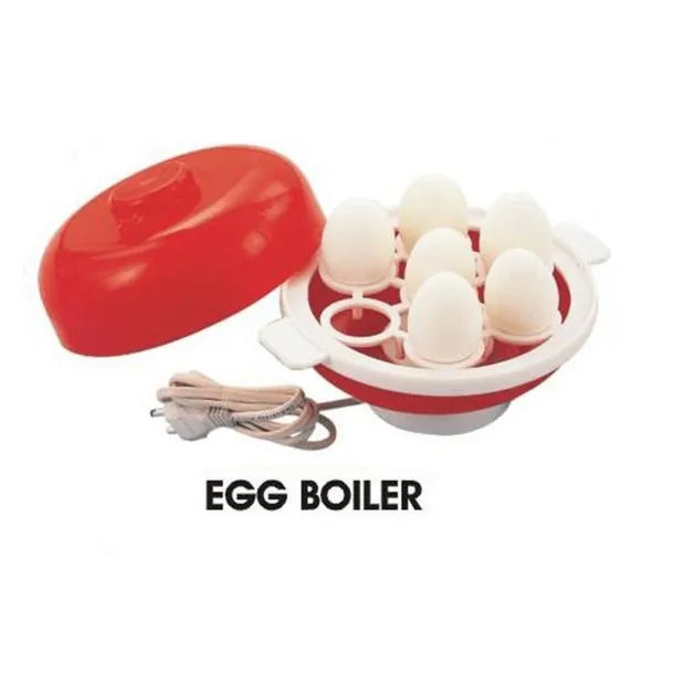 Electric Egg Boiler Red Yellow ABS Kitchen