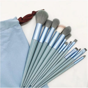13 Pcs Makeup Brush Set Soft hair Loose Powder Eyeshadow Concealer Contour Eyeliner brush Foundation Beauty Cosmetic tools