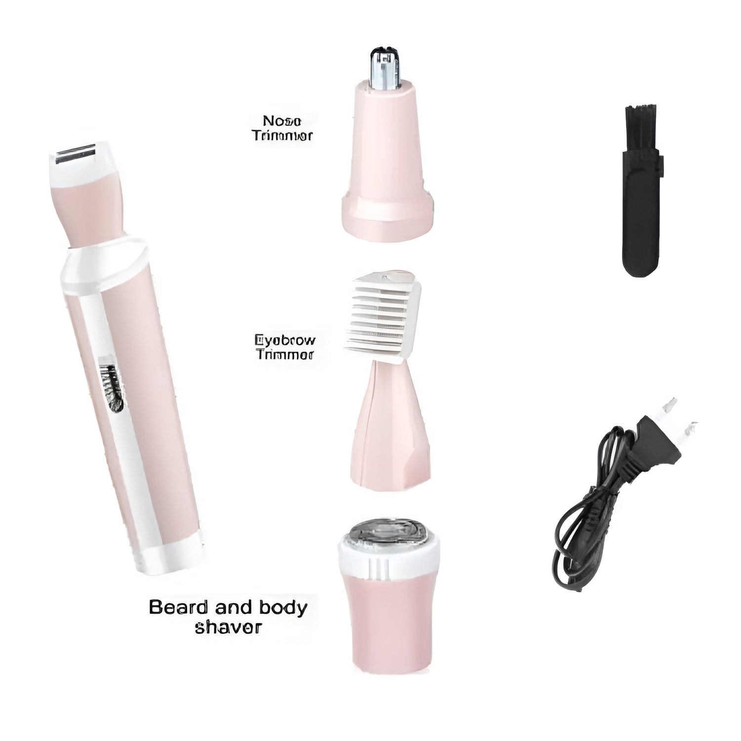 Kemei 4 in 1 Rechargeable Hair Remover Shaver Ladies epilator - KM-3024 (Random color)