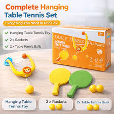 Indoor Hanging Table Tennis Toy Kids Fun Paddle Ball Game For Home And Classroom