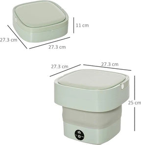 Foldable Mini Washing Machine 8litre.. 10litre – Portable Collapsible Washer for Travel, Dorm, Baby Clothes | Random Color