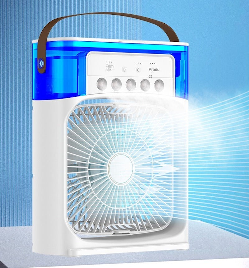 Mini Air Cooler Fan With Evaporative Cooling | Portable Household Air Conditioner 3 Speed | Random Colour