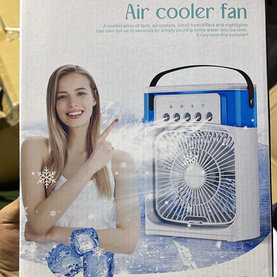 Mini Air Cooler Fan With Evaporative Cooling | Portable Household Air Conditioner 3 Speed | Random Colour