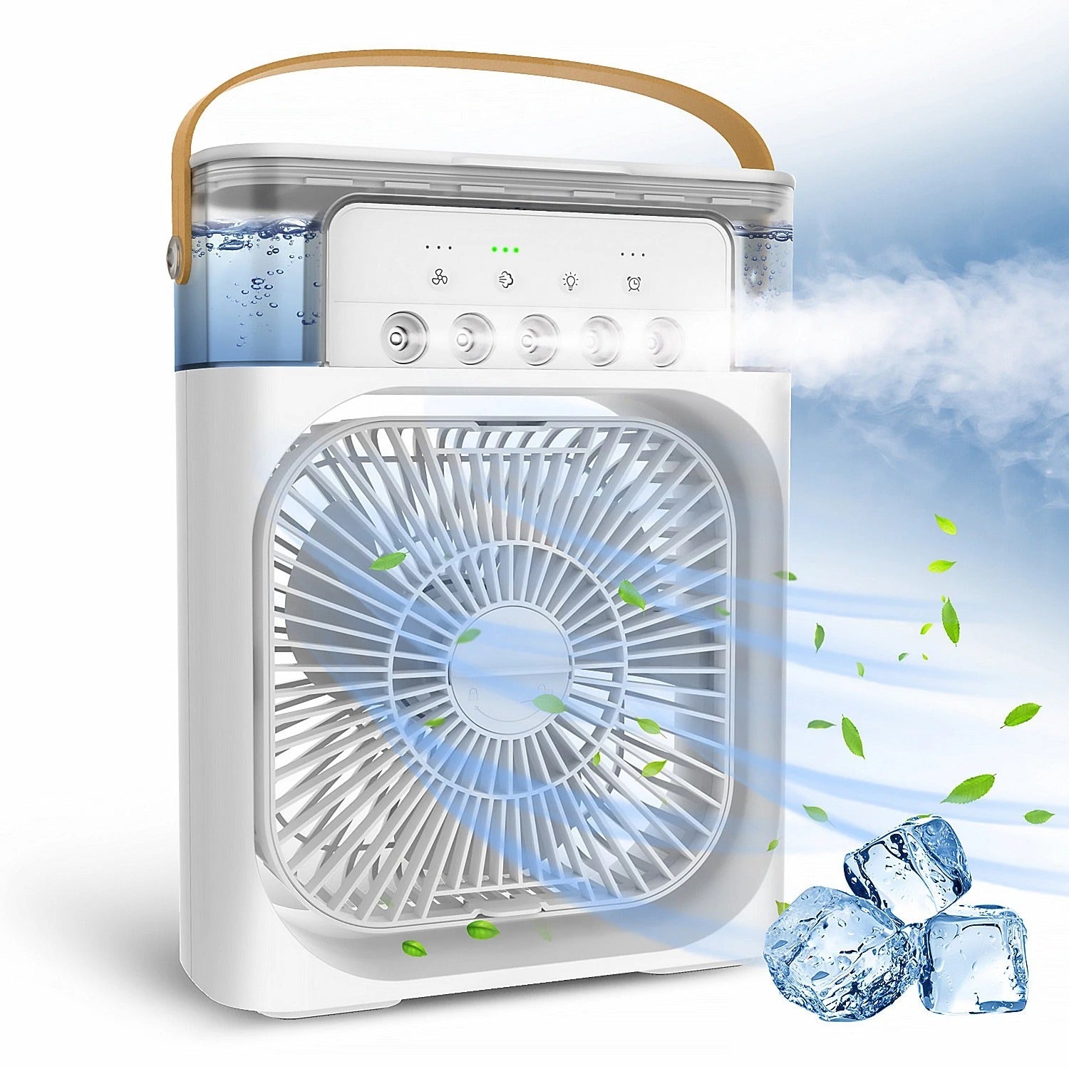 Mini Air Cooler Fan With Evaporative Cooling | Portable Household Air Conditioner 3 Speed | Random Colour