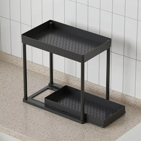 Multi-Functional Kitchen Shelf | Nail-Free Installation | Rust-Proof Carbon Steel Organizer | Waterproof & Strong Load-Bearing | Random Colour
