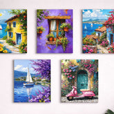 Set of 5 Premium Wall Art Photo Tiles – Modern Home Decor Sets 8x11