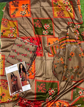 Trendy All-Over Digital Print Swiss Lawn 3 Piece Unstitched Dress with Soft Chiffon Dupatta – Lawn Collection 2026