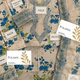Elegant All-Over Print Embroidered Lawn 3 Piece Unstitched EID Dress with Embroidered Chiffon Dupatta