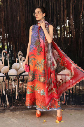 Elegant Embroidered Lawn 3 Piece Unstitched Suit with Chiffon Dupatta MBL-MPT-2907-B-26 – Summer Collection 2026