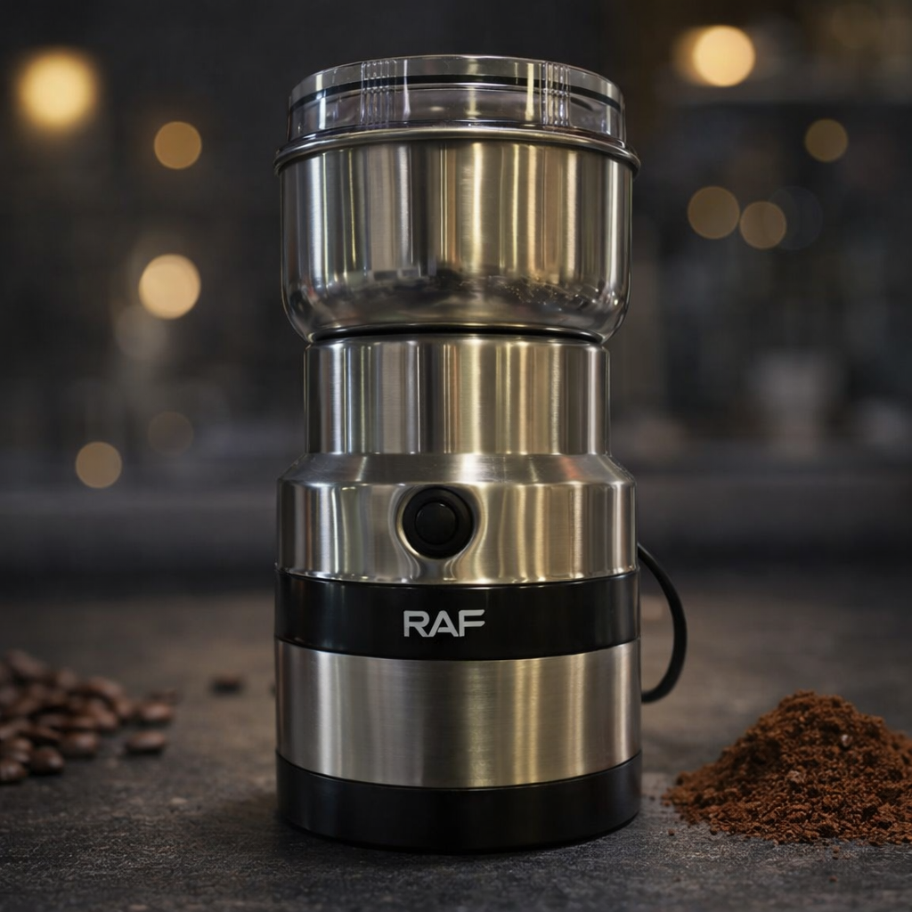 RAF Professional Electric Coffee & Spice Grinder – 300W High-Power Stainless Steel Masala Grinder