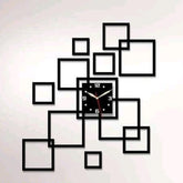 Modern Geometric Wall Clock 3mm MDF 24x30"
