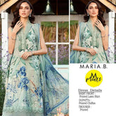 Printed Lawn 3-Piece Suit with Chiffon Dupatta