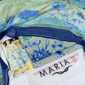 Printed Lawn 3-Piece Suit with Chiffon Dupatta