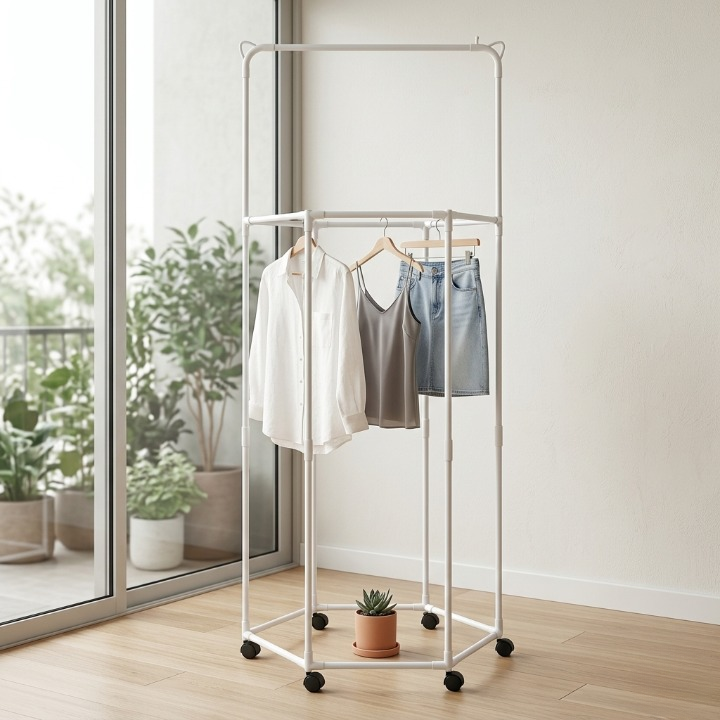 360° Rotating Clothes Hanger | Multi-Tier Laundry Organizer With Swivel Hook For Space-Saving Wardrobe Storage