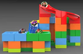Urban Vendors Track Maze Marble Run Race Track Toy Bricks Blocks 98 Pieces Set Educational Building Blocks STEM Toy for Kids