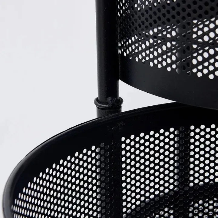3 Tier Round Basket 360-Degree Rotating Moveable Vegetable & Fruit Organizer Rack for Kitchen Storage Baskets