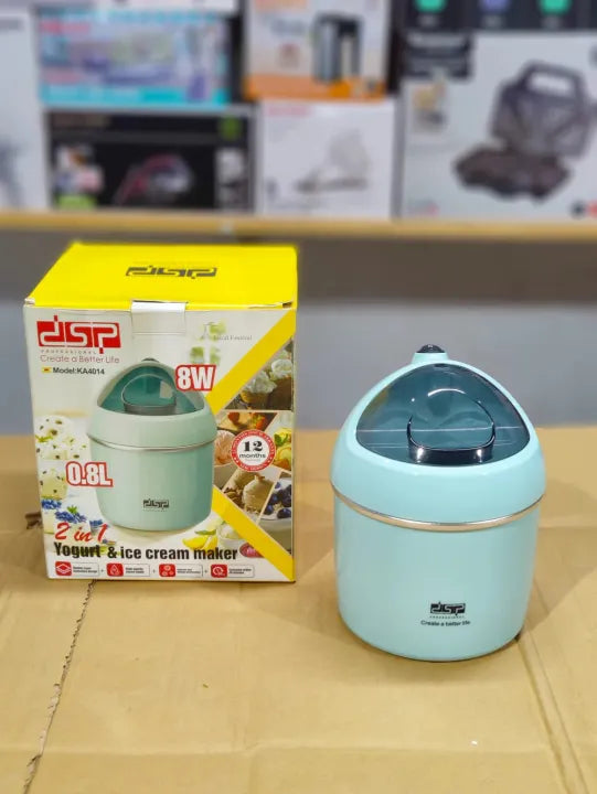 2-in-1 Yogurt & Ice Cream Maker – Electric Homemade Frozen Yogurt and Ice Cream Machine, Easy-to-Use Dessert Maker for Kitchen & Home