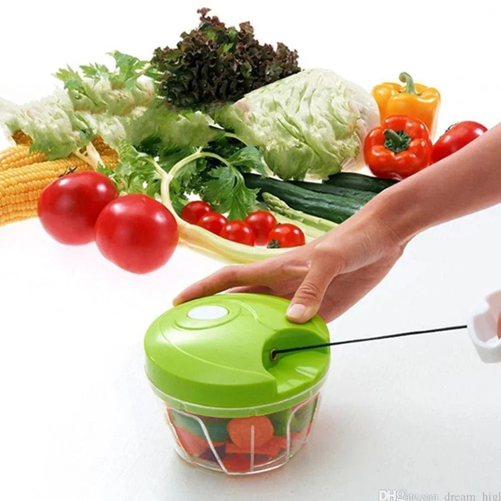 Best Quality Manual Spin Cutter For Kitchen Hand Pulled Chopper Grinder Slicer For Vegetables Fruits Onions Garlic And Salad Rs 391