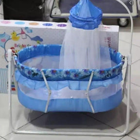 Pink Baby Swing with Mosquito Net, Durable Plastic, New Arrival