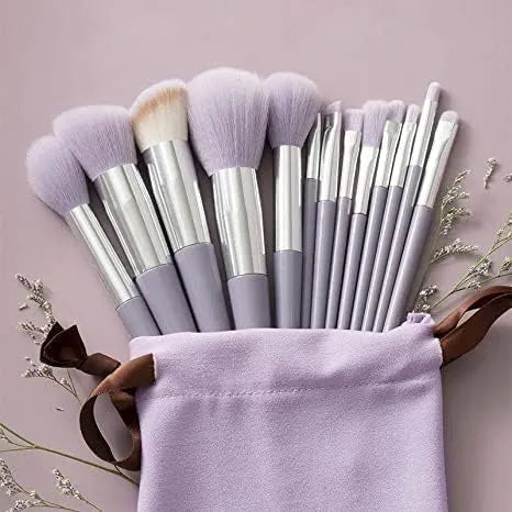 13 Pcs Makeup Brush Set Soft hair Loose Powder Eyeshadow Concealer Contour Eyeliner brush Foundation Beauty Cosmetic tools