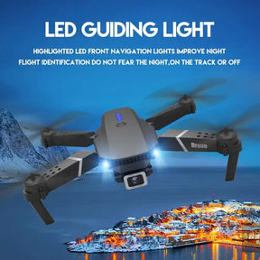 Remote Control Mini Drone LED lighting - GPS - Headless mode - Without Camera - Black