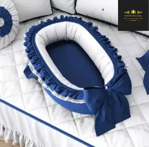 Crownstage Premium Soft Cotton Baby Nest | Cozy Breathable Newborn Bedding | Safe & Comfortable