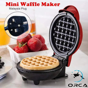 Mini Waffle Maker – Non-Stick Electric Breakfast Machine – 350W – Easy to Clean – Perfect for Waffles & Chaffles