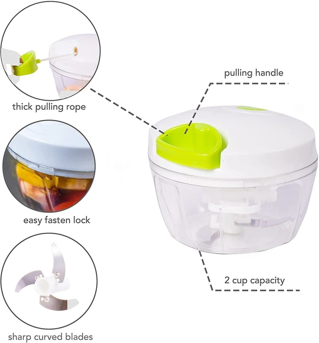 Best Quality Manual Spin Cutter For Kitchen Hand Pulled Chopper Grinder Slicer For Vegetables Fruits Onions Garlic And Salad Rs 391