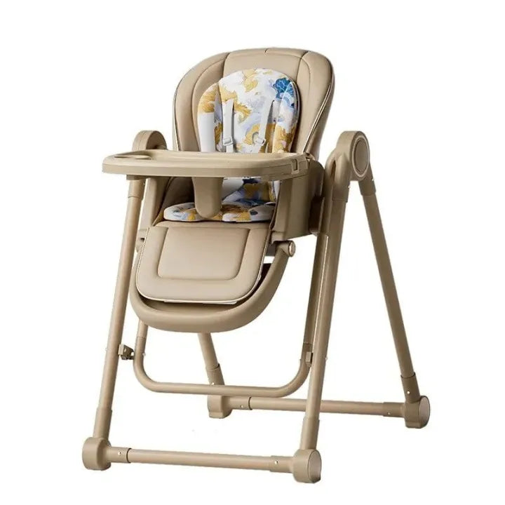 M.H [TOPS] 2-in-1 Baby Dining Chair – Foldable, Portable & Multifunctional High Chair with Feeding Tray | Booster Seat with Safety Harness |