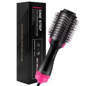one step, hot air brush, 3 in 1, dryer, straightner, comb, straightener brush, hair dryer, 1 step 3in1, jerry traders.