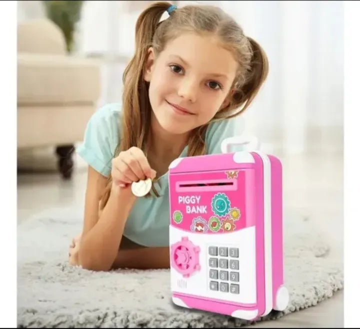 Cute Plastic Safe Piggy Bank Toy For Kids - Money Saving Box Coin Bank For Children
