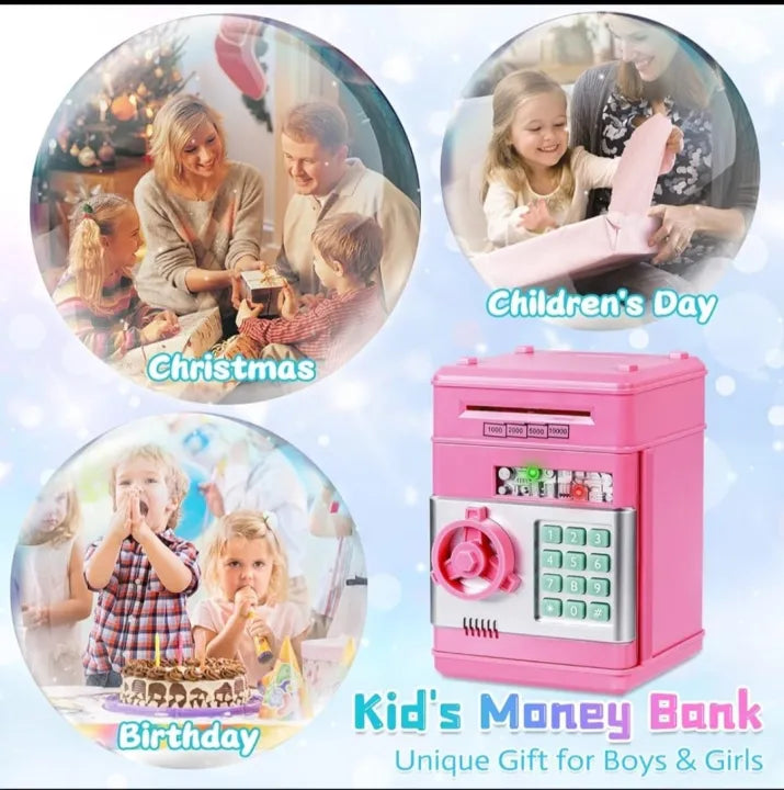 Cute Plastic Safe Piggy Bank Toy For Kids - Money Saving Box Coin Bank For Children