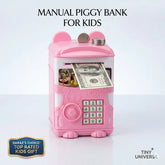 Cute Plastic Safe Piggy Bank Toy For Kids - Money Saving Box Coin Bank For Children