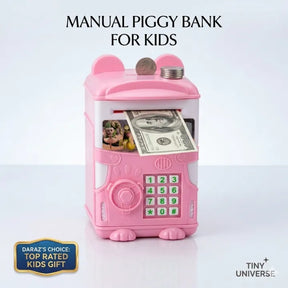 Cute Plastic Safe Piggy Bank Toy For Kids - Money Saving Box Coin Bank For Children