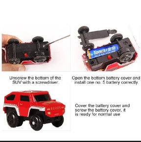 Railway Racing Track Play DIY Multi-layered Assembling City Racing Rail Car Children Vehicle Slide Train educate Gift