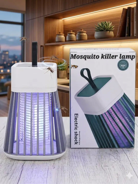 USB Powered Electric Photocatalytic Anti Mosquito Killer Lamp UV Photocatalyst Bug Insect Trap Light Pest Control - Mosquito Killer - White
