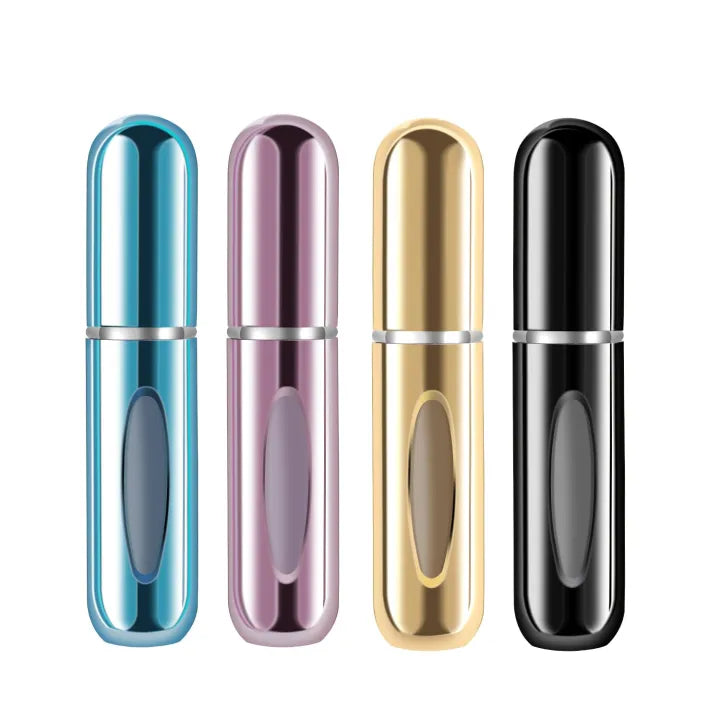 Portable Mini Perfume Atomizer 5ml Refillable Travel Fragrance Spray Bottle Set Multiple Color