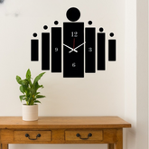 3d Tile Wall Clock | Wooden Tile Wall Clock Frame wall Art | Wall decoration /Small size and large side d/f price