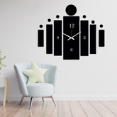 3d Tile Wall Clock | Wooden Tile Wall Clock Frame wall Art | Wall decoration | Decor For Home Wall Decoration Attractive Wooden Wall Art - Large