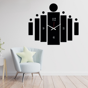 3d Tile Wall Clock | Wooden Tile Wall Clock Frame wall Art | Wall decoration /Small size and large side d/f price