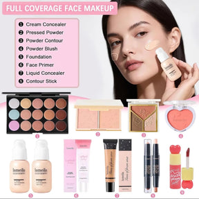Makeup Deal 17 ItemsFor Girls Full Makeup Kit All In One Makeup Products Set Beauty . girls makeup kit.