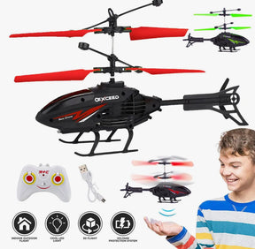 Remote Control Helicopter Cool Electric Airplane Toys for Kids RC Helicopter with LED Toys for Boys and Girls
