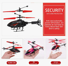 Remote Control Helicopter Cool Electric Airplane Toys for Kids RC Helicopter with LED Toys for Boys and Girls